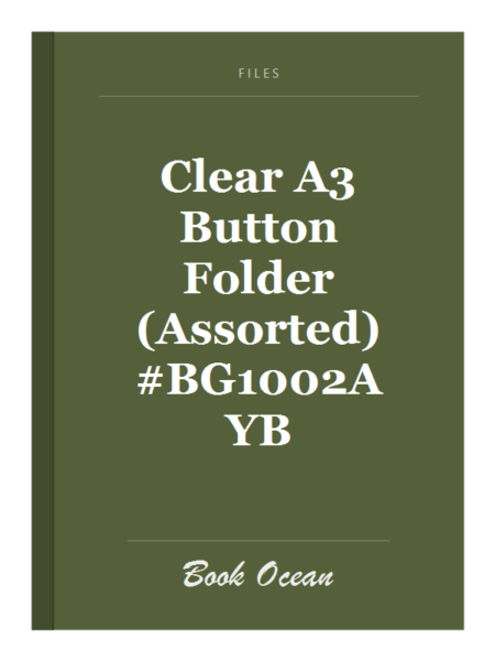 Clear A3 Button Folder (Assorted) #BG1002A YB