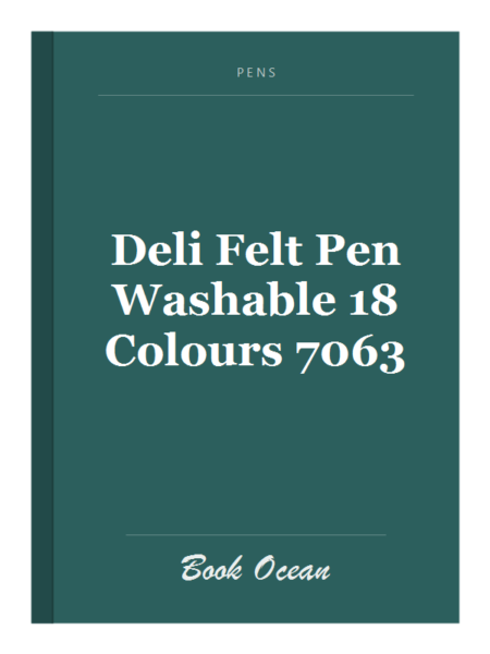 Deli Felt Pen Washable 18 Colours 7063