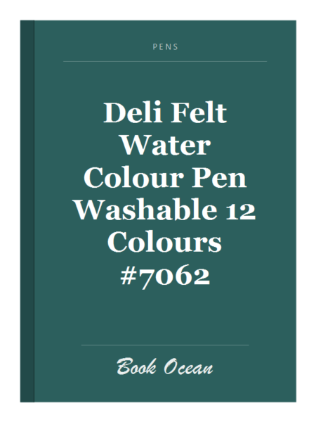 Deli Felt Water Colour Pen Washable 12 Colours #7062