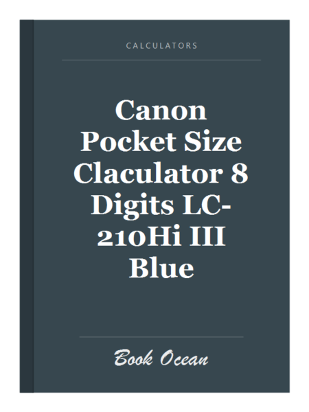 Canon Pocket Size Claculator 8 Digits LC-210Hi III Blue