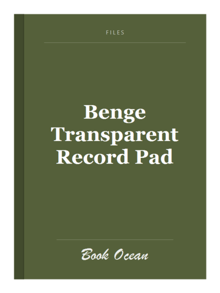 Benge Transparent Record Pad