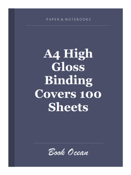 A4 High Gloss Binding Covers 100 Sheets