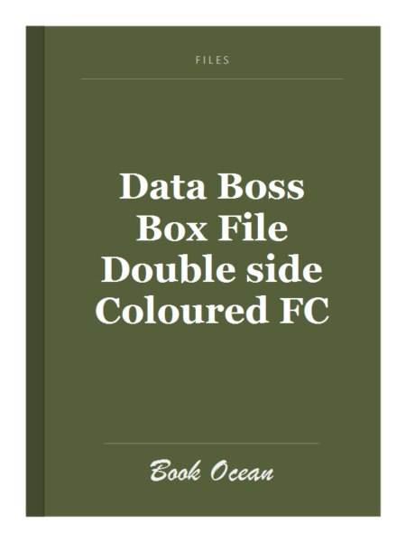 Data Boss Box File Double side Coloured FC