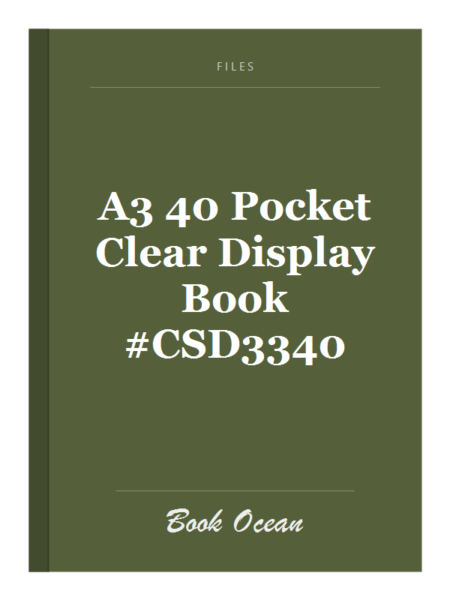 A3 40 Pocket Clear Display Book #CSD3340