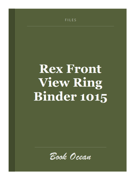 Rex Front View Ring Binder 1015