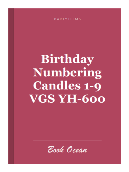 Birthday Numbering Candles 1-9 VGS YH-600