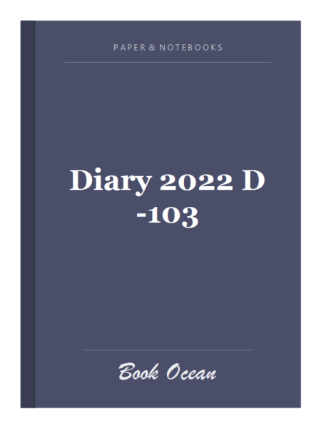 Diary 2022 D-103