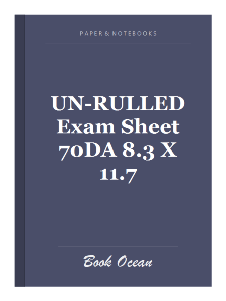 UN-RULLED Exam Sheet 70DA 8.3 X 11.7