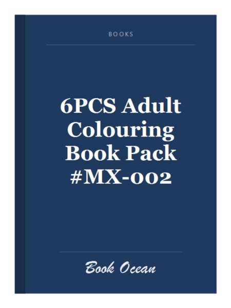 6PCS Adult Colouring Book Pack #MX-002