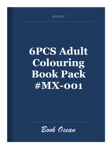6PCS Adult Colouring Book Pack #MX-001