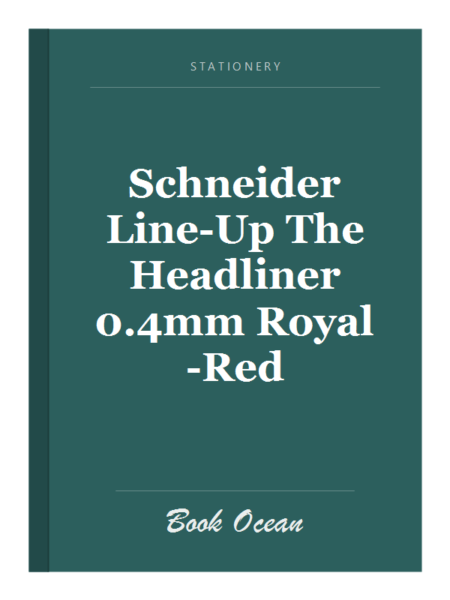Schneider Line-Up The Headliner 0.4mm Royal-Red
