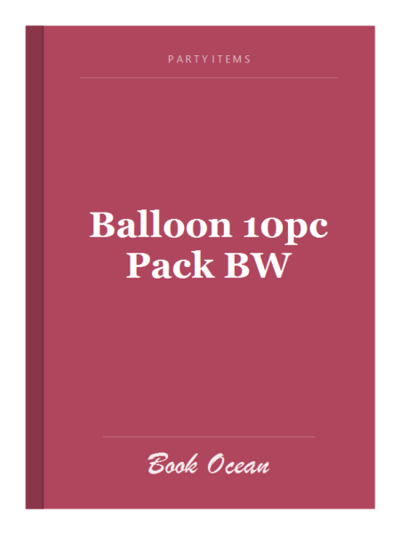 Balloon 10pc Pack BW