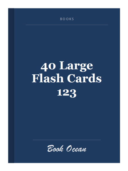 40 Large Flash Cards 123