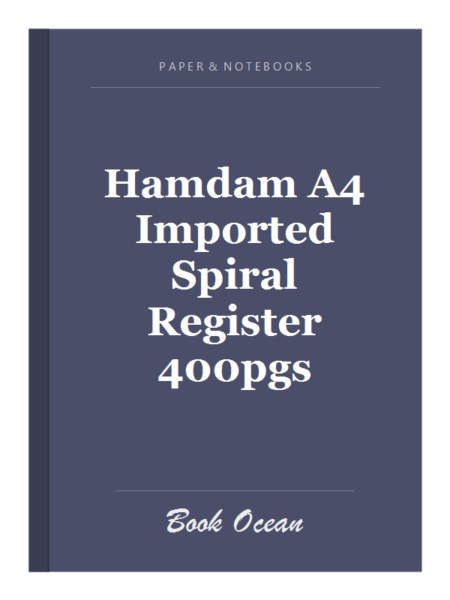 Hamdam A4 Imported Spiral Register 400pgs