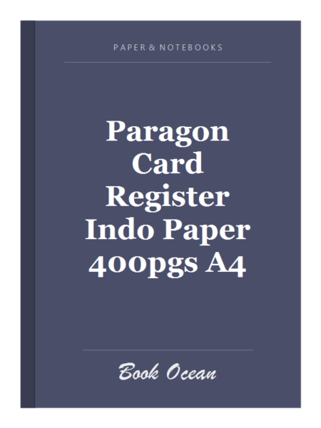 Paragon Card Register Indo Paper 400pgs A4