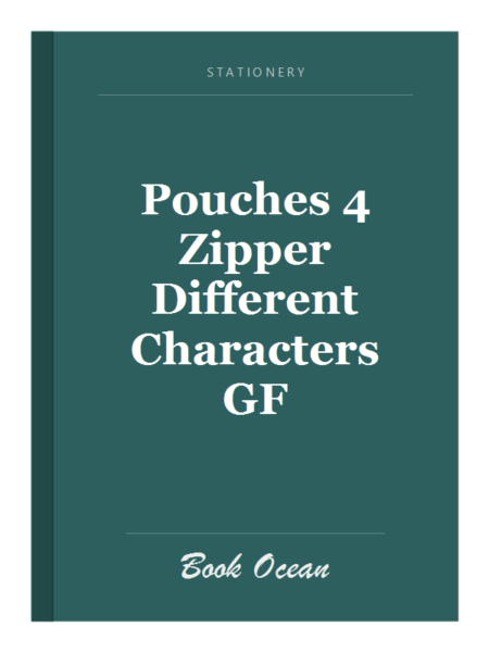 Pouches 4 Zipper Different Characters GF