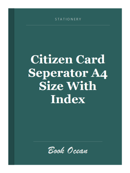 Citizen Card Seperator A4 Size With Index