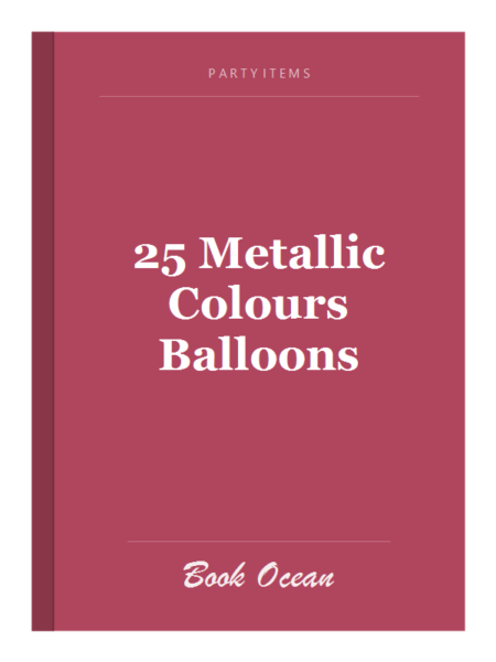 25 Metallic Colours Balloons