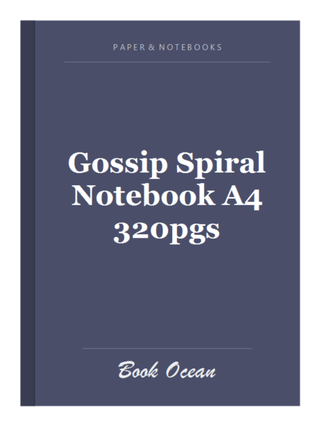 Gossip Spiral Notebook A4 320pgs
