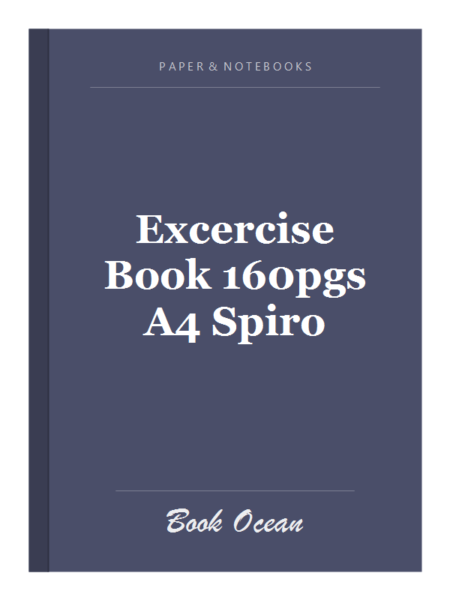 Excercise Book 160pgs A4 Spiro