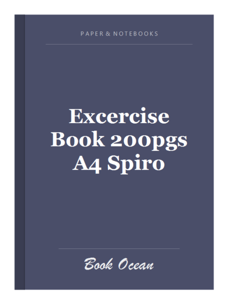 Excercise Book 200pgs A4 Spiro