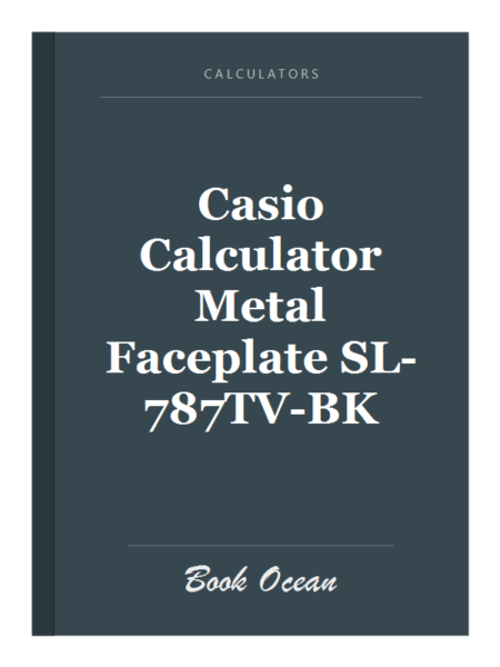 Casio Calculator Metal Faceplate SL-787TV-BK