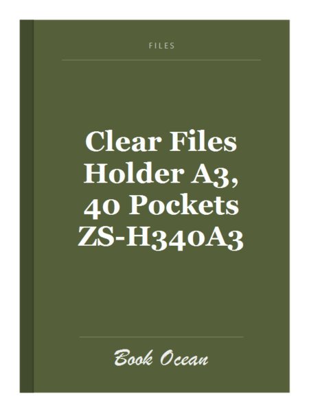 Clear Files Holder A3, 40 Pockets ZS-H340A3