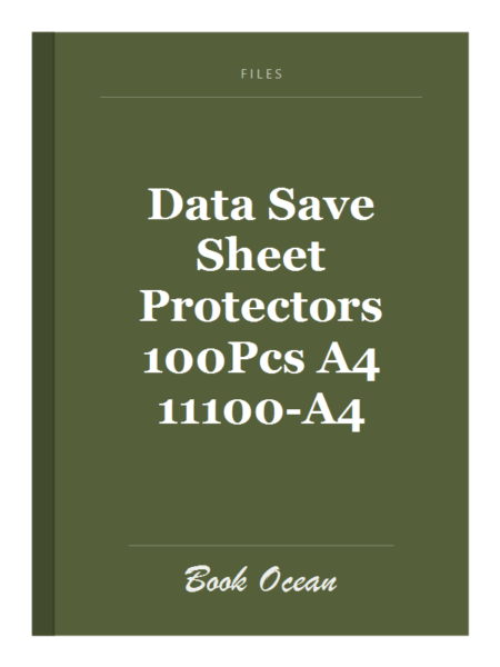 Data Save Sheet Protectors 100Pcs A4 11100-A4