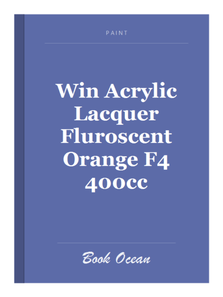 Win Acrylic Lacquer Fluroscent Orange F4 400cc