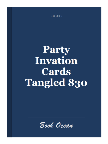 Party Invation Cards Tangled 830