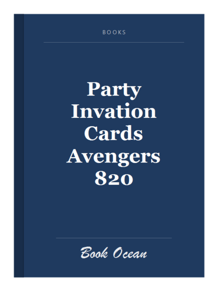 Party Invation Cards Avengers 820