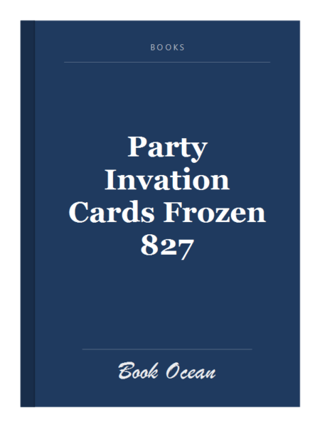 Party Invation Cards Frozen 827