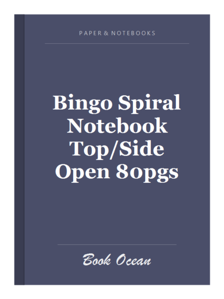 Bingo Spiral Notebook Top/Side Open 80pgs