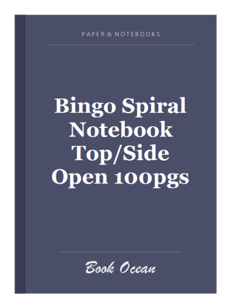 Bingo Spiral Notebook Top/Side Open 100pgs