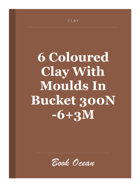 6 Coloured Clay With Moulds In Bucket 300N-6+3M
