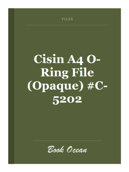 Cisin A4 O-Ring File (Opaque) #C-5202