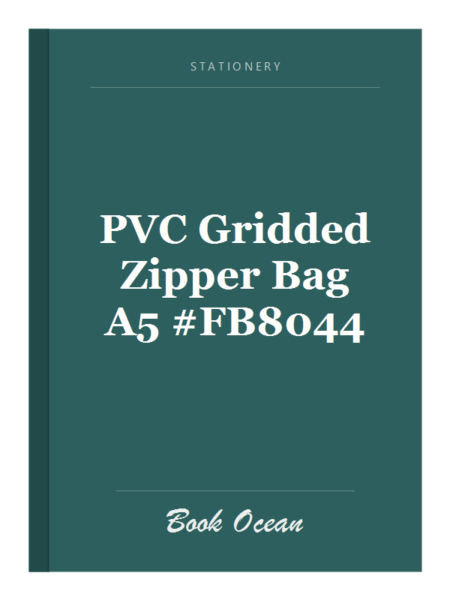 PVC Gridded Zipper Bag A5 #FB8044