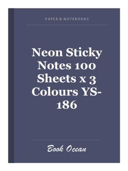 Neon Sticky Notes 100 Sheets x 3 Colours YS-186