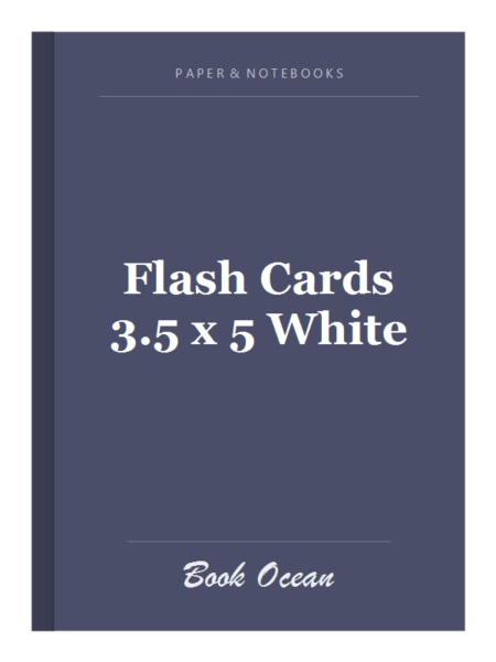 Flash Cards 3.5 x 5 White