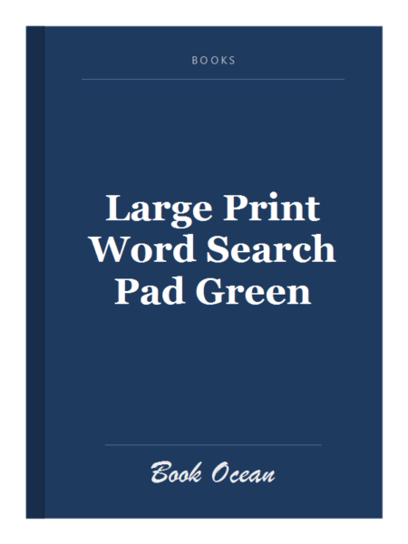 Large Print Word Search Pad Green