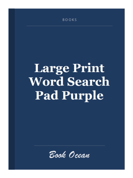 Large Print Word Search Pad Purple
