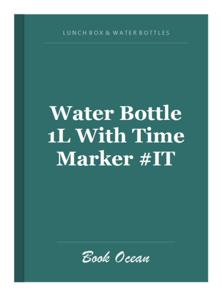 Water Bottle 1L With Time Marker #IT