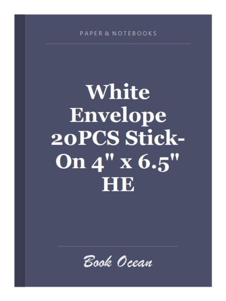 White Envelope 20PCS Stick-On 4" x 6.5" HE