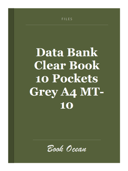 Data Bank Clear Book 10 Pockets Grey A4 MT-10