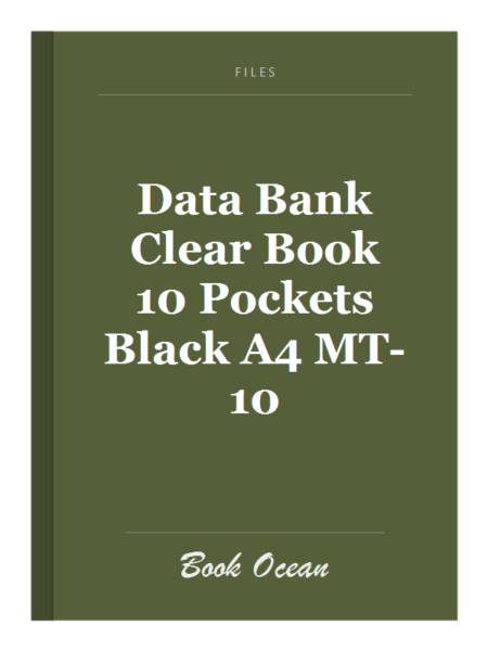 Data Bank Clear Book 10 Pockets Black A4 MT-10