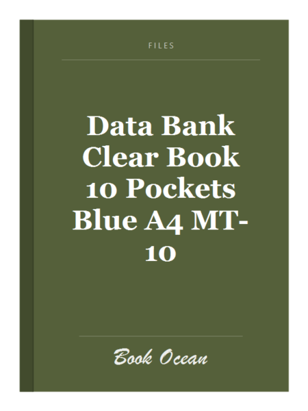 Data Bank Clear Book 10 Pockets Blue A4 MT-10