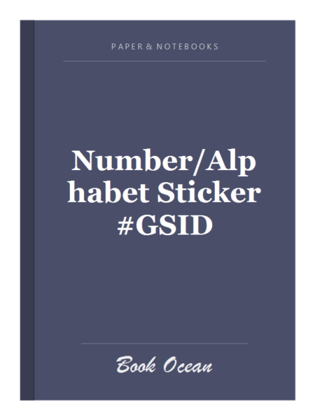 Number/Alphabet Sticker #GSID