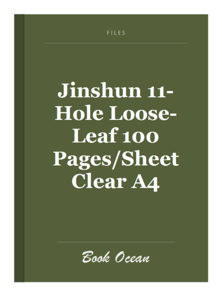 Jinshun 11-Hole Loose-Leaf 100 Pages/Sheet Clear A4