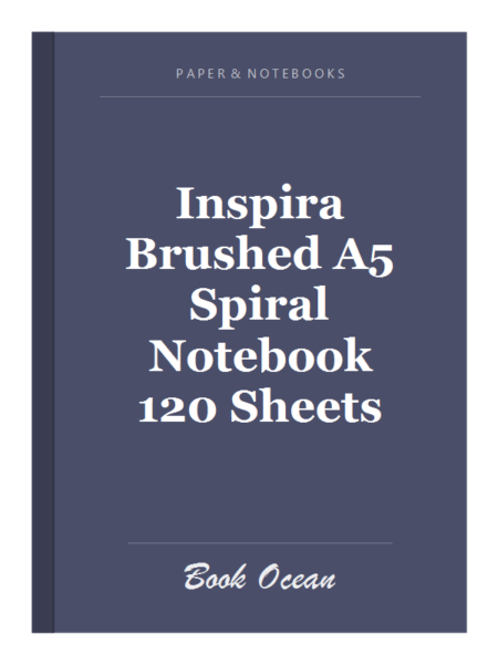 Inspira Brushed A5 Spiral Notebook 120 Sheets
