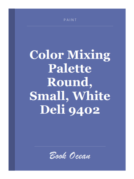 Color Mixing Palette Round, Small, White Deli 9402